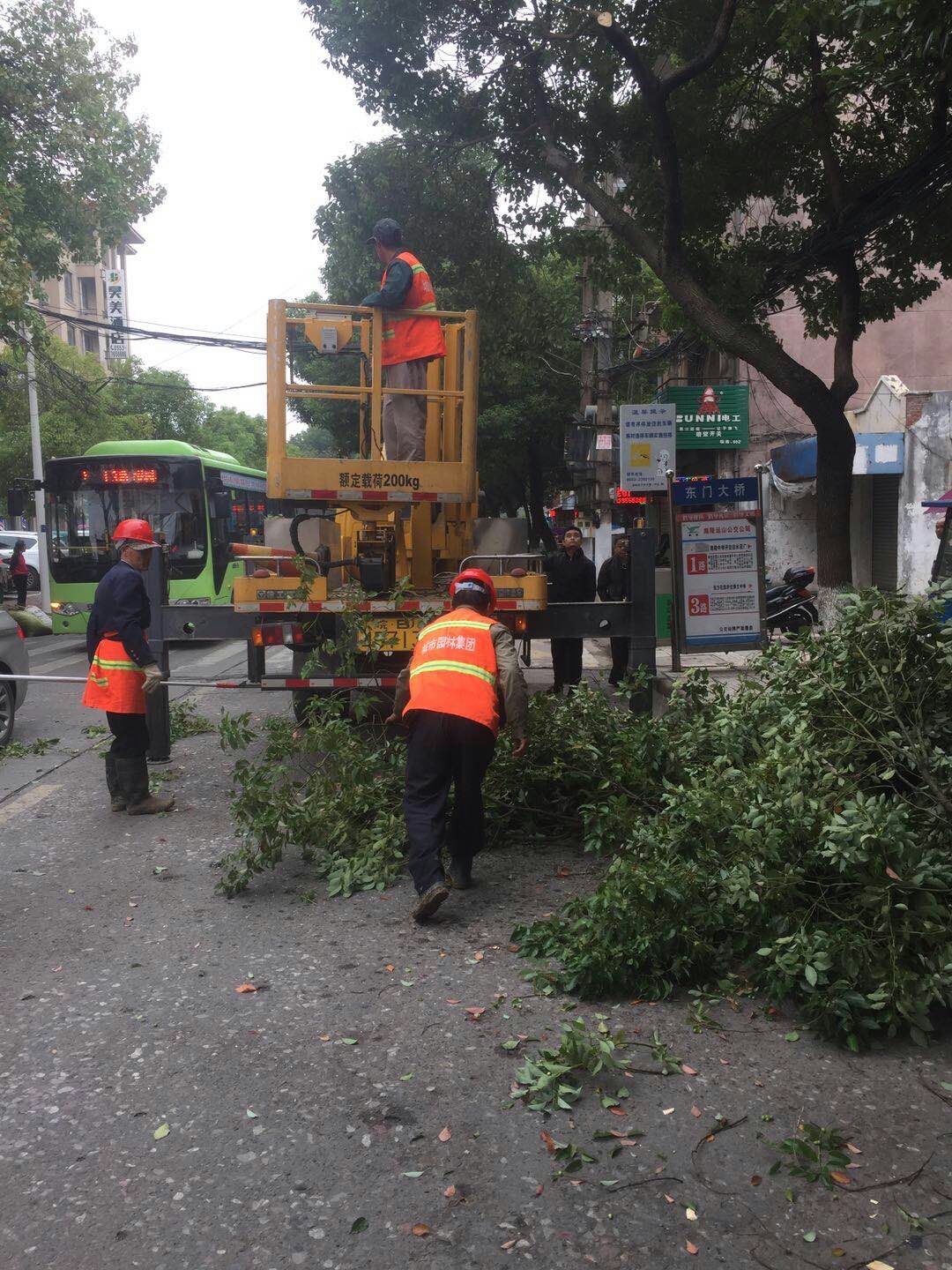 近日，我公司根據(jù)南陵縣市政園林所通知，組織安排人員車輛協(xié)助市政園林所路燈科修剪陵陽路兩側(cè)遮擋路燈照明的樹枝。此項工作持續(xù)了三天，消除了因路燈光照不足帶來的夜間通行安全隱患問題，受到沿線居民一致好評。